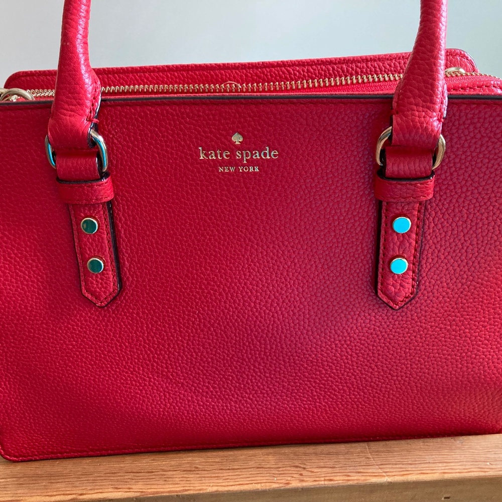 Kate Spade Mulberry Street LISE Med. Satchel/Shoulder New W/O tag RED